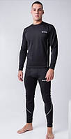 Зимова флісова термобілизна з флісу натільна білизна термуха натуральна Чорний S, фото 10
