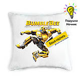 Подушка-нічник Робот Бамблбі — нічник робот Бамблбі — трансформер Бамблбі іграшка світильник, фото 5