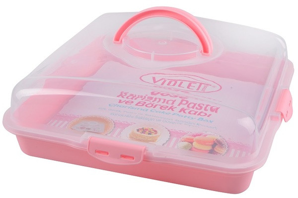 Тортівниця пл. VIOLET HOUSE 0036 Каризма Pink квадратна с/к (0036 Каризма Pink квадратная с/к) TZP143