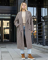 Модне і стильне жіноче демісезонне пальто напіввовна осінь-весна оверсайз шанель XS,S,M,L,XL,2XL,3XL