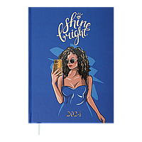 Щоденник датований Buromax 2024 Women A5 336 сторінок, синій (BM.2181-02)