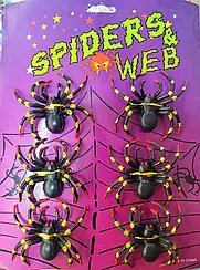 Декоративні гумові павуки на Хеллоуїн MA21-785 H