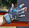 Рукавички для фітнесу MadMax MFG-921 Voodoo Mid grey/light blue S, фото 5