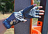 Рукавички для фітнесу MadMax MFG-921 Voodoo Mid grey/light blue S, фото 9