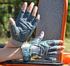 Рукавички для фітнесу MadMax MFG-921 Voodoo Mid grey/light blue S, фото 7