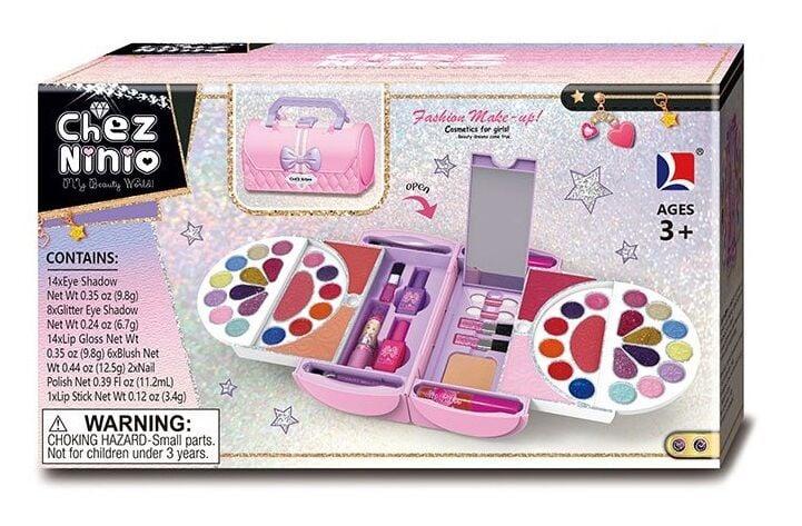 Косметика дитяча “Сумочка”, 6 шарів, аплікатори та пензлики, в коробці , 18,5*11*10см (K21009A), фото 1