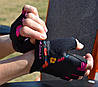 Рукавички для фітнесу MadMax MFG-770 Flower Power Gloves Black/Pink M, фото 10
