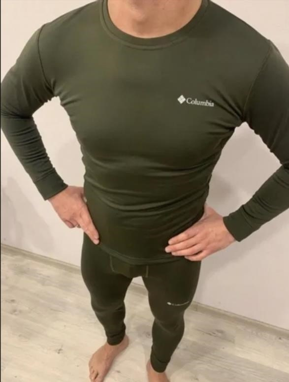 Флісова термобілизна військова зона з флісу натільна флісова білизна Хакі M, фото 1