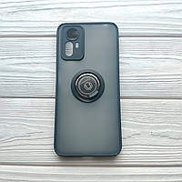 Чохол Armor Ring для Xiaomi Redmi Note 12S протиударний з кільцем Чорний