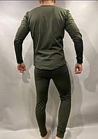 Флісова зимова термобілизна військова зсувата білизна найкраща для зими Оливкова M, фото 3