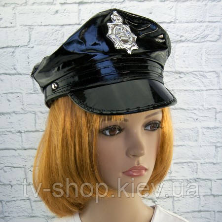Капелюх поліцейського лак, фото 1
