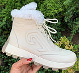 Черевики бежеві жіночі зимові від виробника модель ТН23-198, фото 8