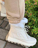 Черевики бежеві жіночі зимові від виробника модель ТН23-198, фото 9