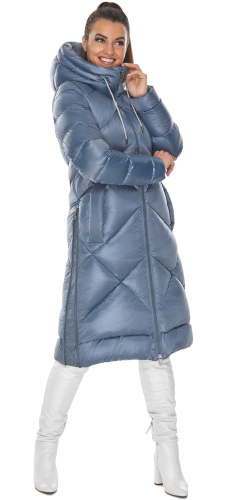 Жіноча утеплена курточка колір оливного модель 51675