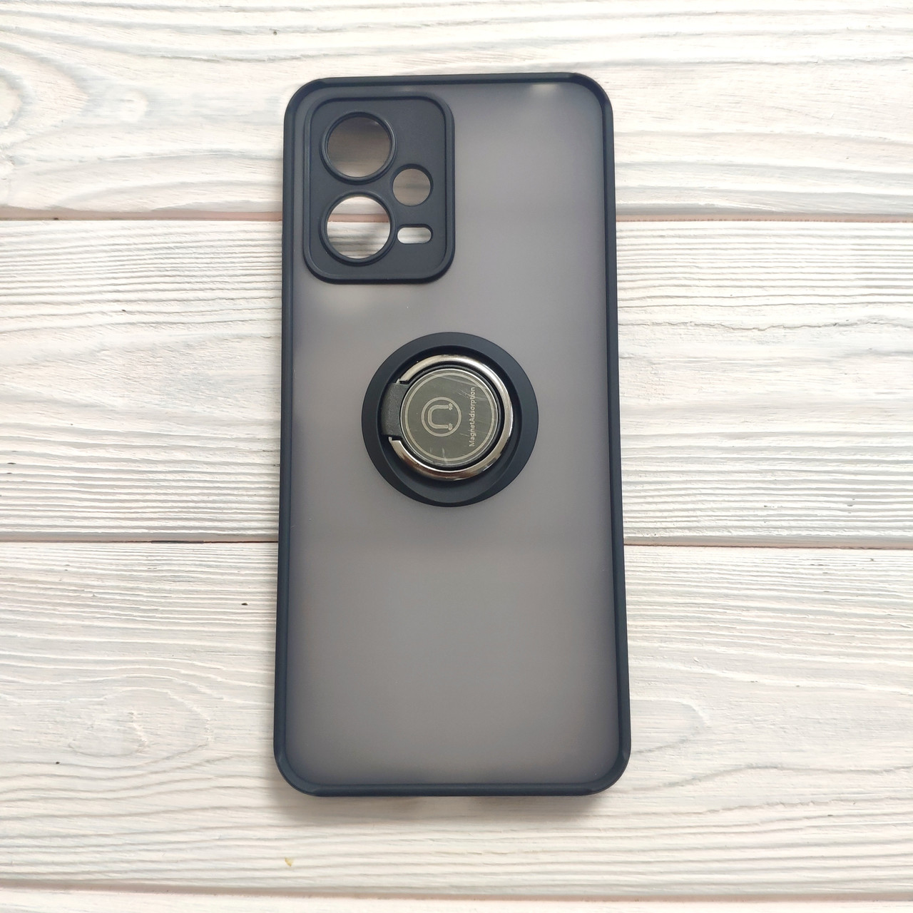 Чохол Armor Ring для Xiaomi Poco X5 5G протиударний з кільцем Чорний