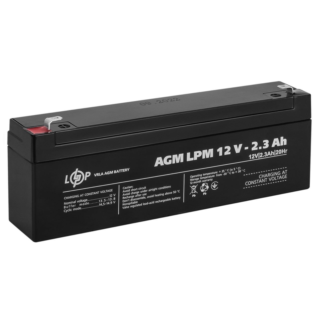 Аккумулятор AGM LPM 12V - 2.3 Ah - фото 1 - id-p1969540048