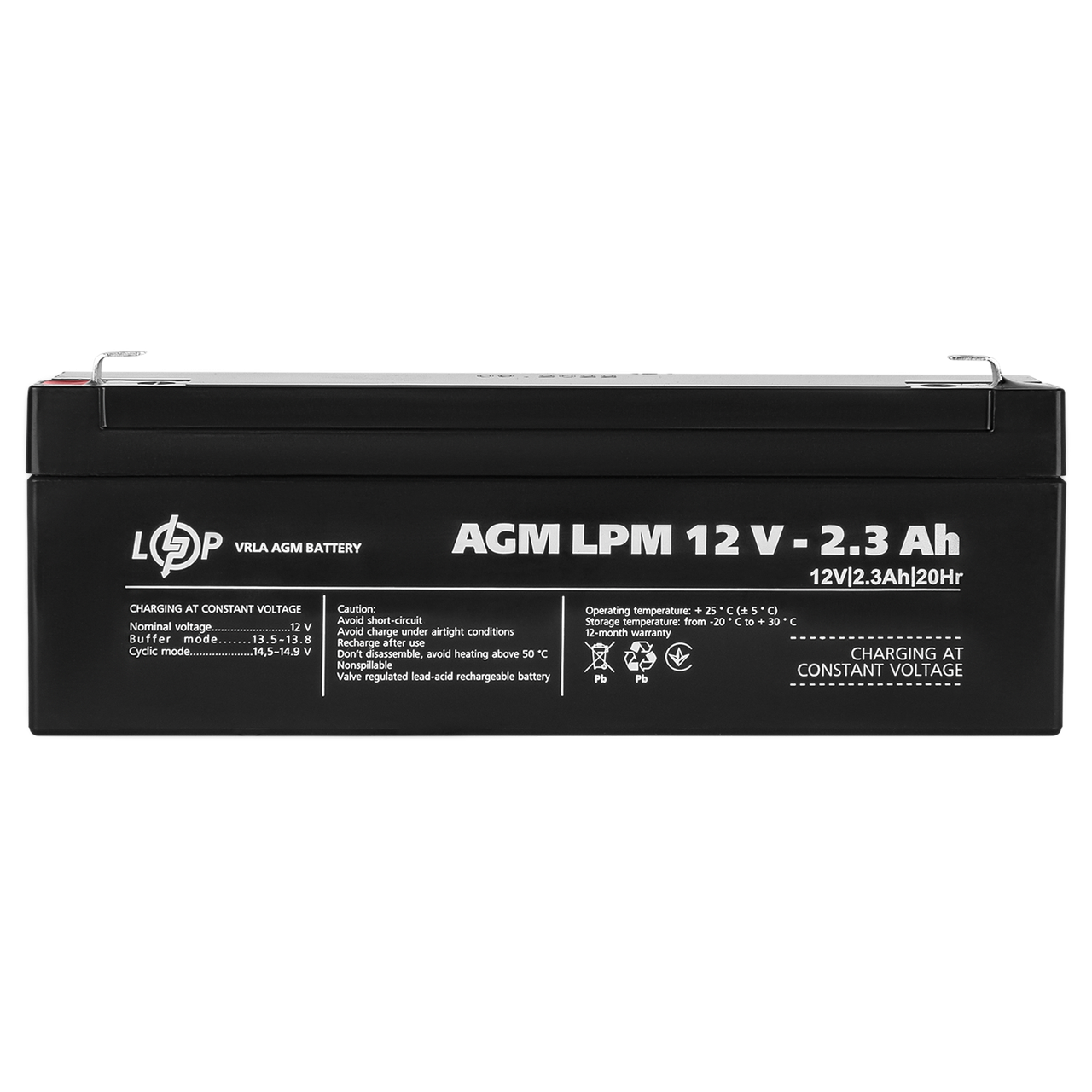Аккумулятор AGM LPM 12V - 2.3 Ah - фото 3 - id-p1969540048