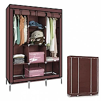 Складной тканевый каркасный шкаф storage wardrobe 88130 разборный Органайзер для одежды Портативный