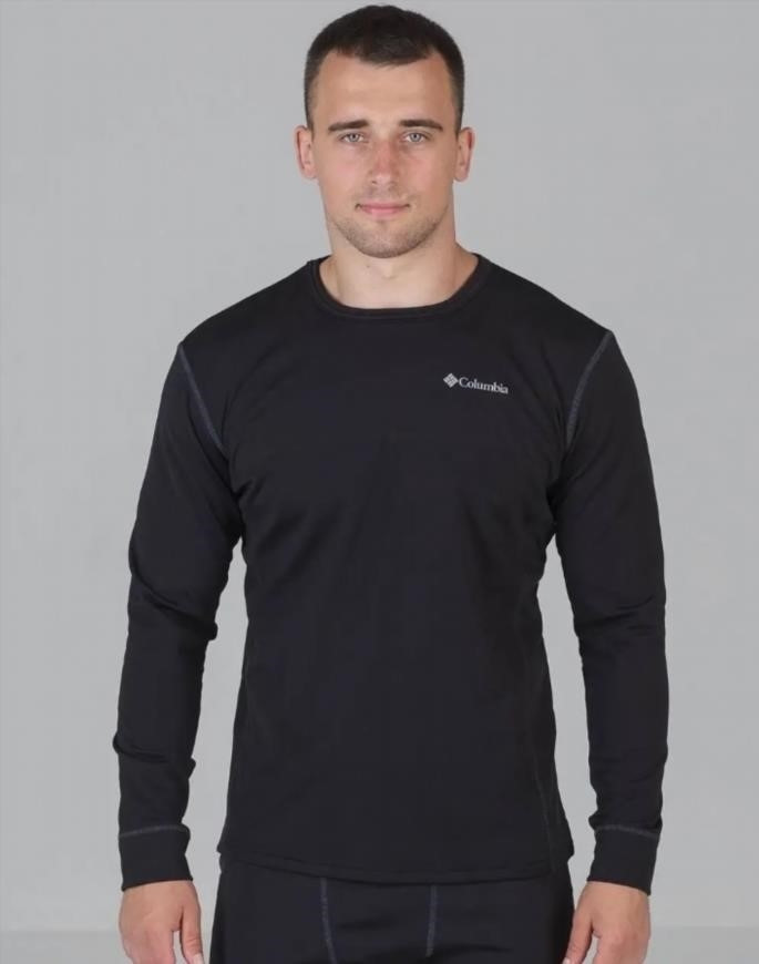 Тактична флісова зимова термобілизна термуха чоловічий комплект для спорту Чорний S, фото 1