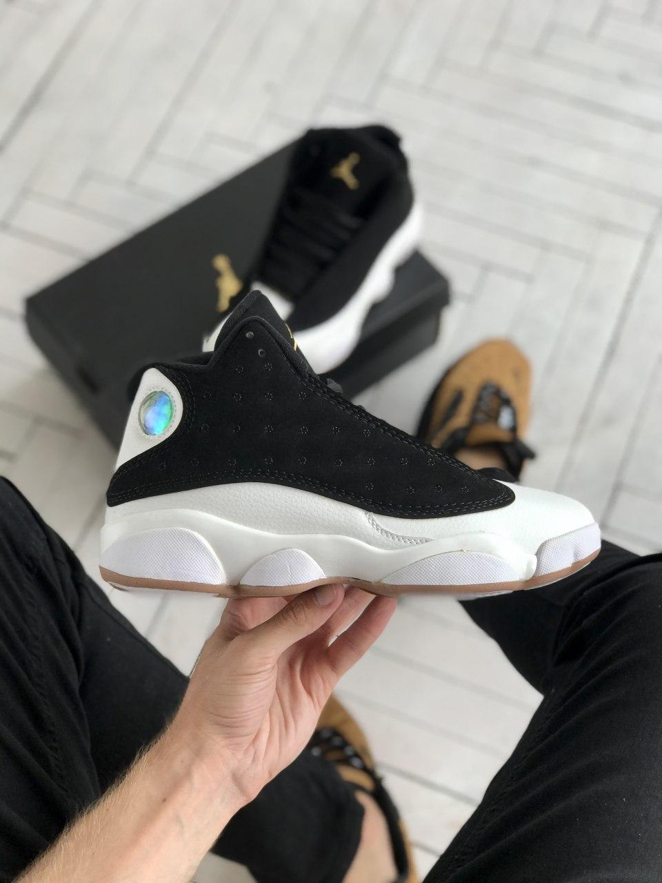 Jordans black and white 13 sale