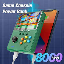Портативна ігрова приставка X5 + Power bank 8000 mAh / 10000 ігор / 4'' 680*480 / AV вихід / джойстик, фото 4