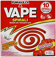 Vape spirali Fumakilla-Vape спіраль від комарів герань 10 штук "Lv"