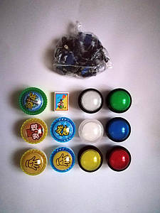 Кнопка з підсвіткою Ø60мм (ієрогліф)