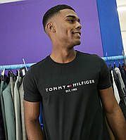 Мужская футболка Tommy Hilfiger черная Томми