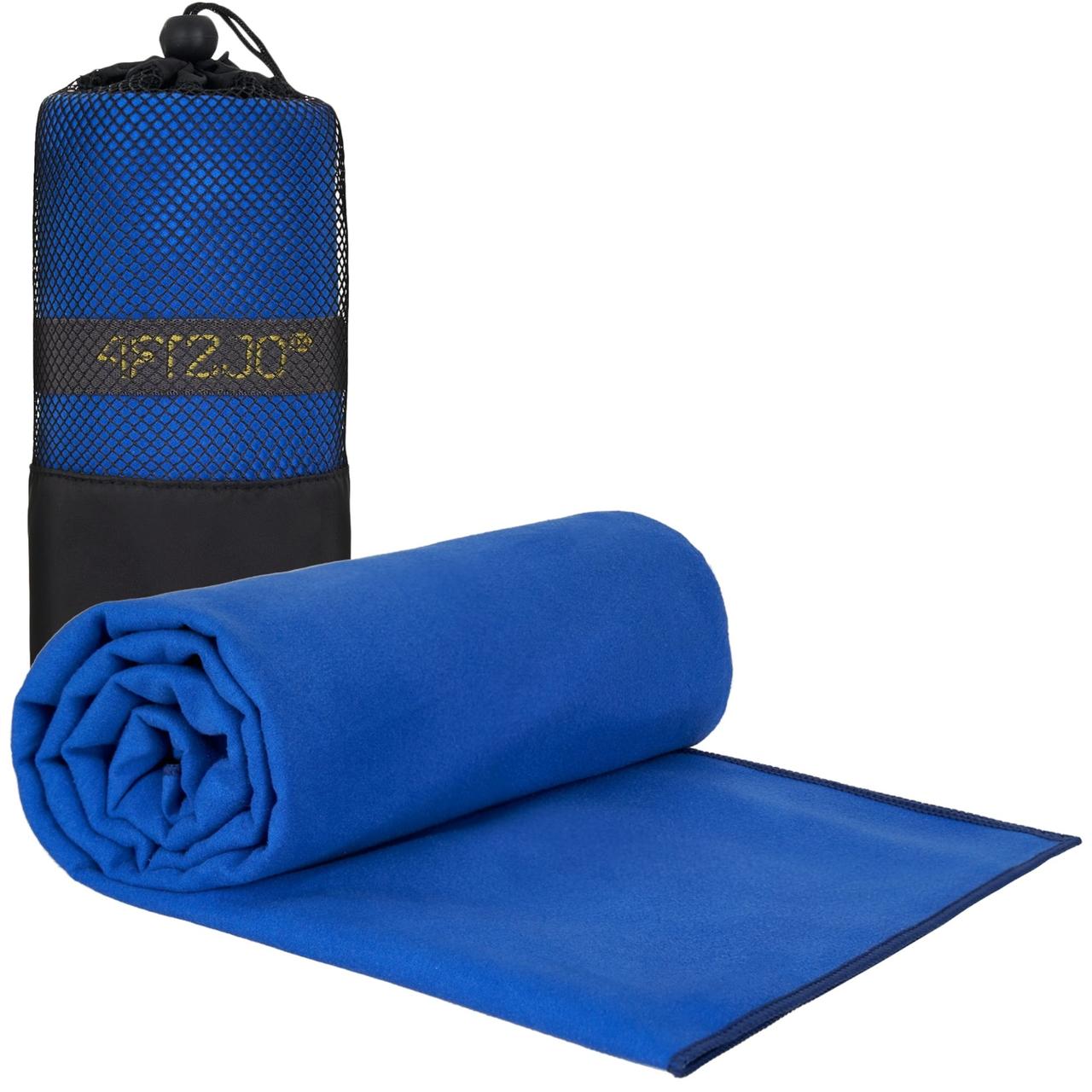 Рушник спортивний 4FIZJO 130 x 75 см з мікрофібри Blue (P-5907739317254)
