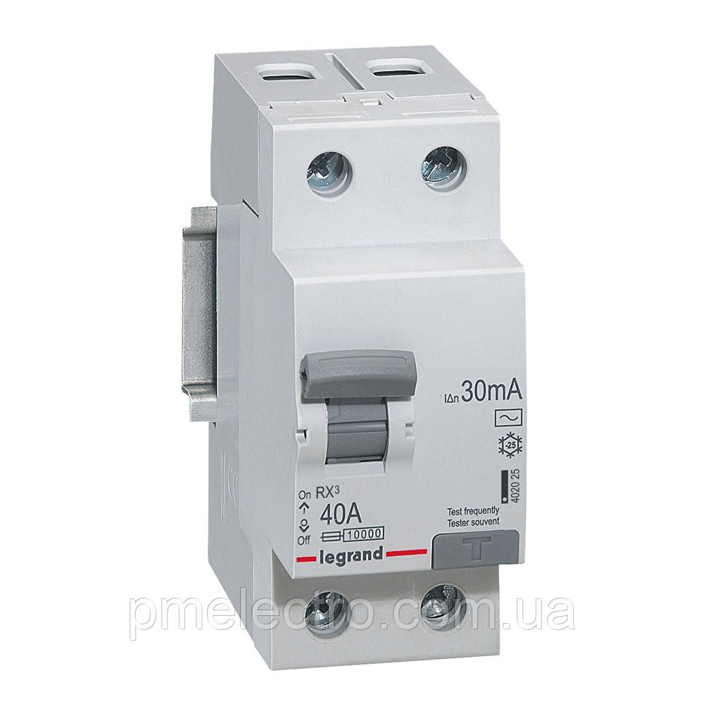 Дифлреле ВДТ (УЗО) 2П 40А 30 мА -AC Legrand RX3 402025