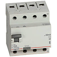 Дифлреле ВДТ (УЗО) 4П 63А 30 мА -AC Legrand RX3 402064