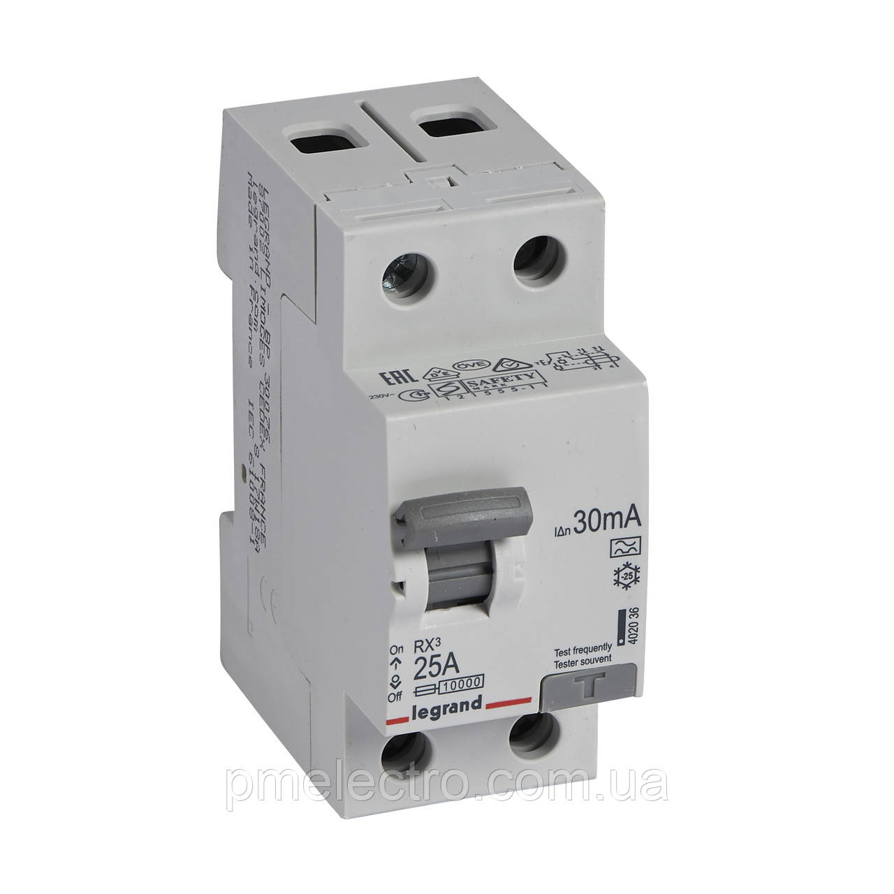 Дифлреле ВДТ (УЗО) 2П 25А 30 мА — A Legrand RX3 402036