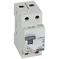 Дифлреле ВДТ (УЗО) 2П 40А 30 мА — A Legrand RX3 402037
