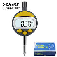 Измерительный индикатор цифровой 0-12,7 мм с разрешением 0,01 мм и влагозащитой IP54 Код/Артикул 184