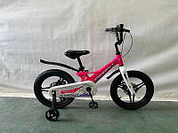 Велосипед двухколесный для девочки 5-7 лет 16" Corso CONNECT MG-16117 розовый