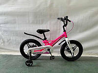 Велосипед двухколесный для девочки 5-7 лет 16" Corso CONNECT MG-16504 розовый