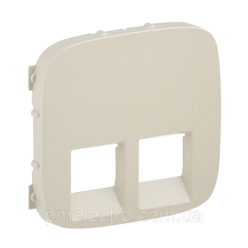 Лицьова панель для розетки RJ11 і RJ45 Legrand Valena Allure Слонова кістка (755426)