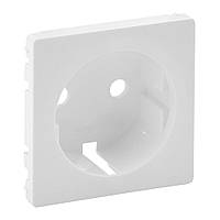 Лицьова панель розетки із заземленням (2К+З) Legrand Valena Life Білий (755200)