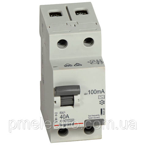 Дифлреле ВДТ (УЗО) 2П 40А 100 мА -AC Legrand RX3 402029, фото 1