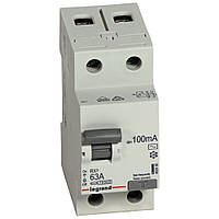Дифлреле ВДТ (УЗО) 2П 63А 100 мА -AC Legrand RX3 402030