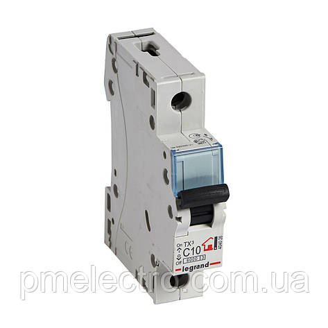 Автоматичний вимикач 1П C 10А 6kA Legrand TX3 404026, фото 1