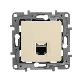 Розетка компютерна RJ45 Категорії 5е UTP Legrand Etika Слонова кістка (672341), фото 3