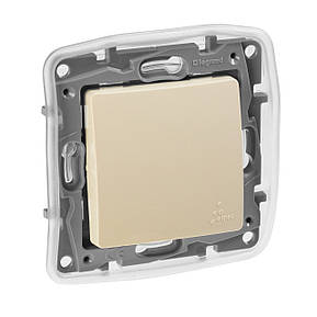 Прохідний вимикач IP44 10AX 250B Legrand Etika Слонова кістка (672300), фото 1