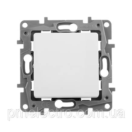 Вимикач кнопковий одноклавішний 6AX 250В Legrand Etika Білий (672214), фото 3