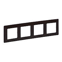 Рамка 4 пости Legrand Valena Life Темне дерево (754174)