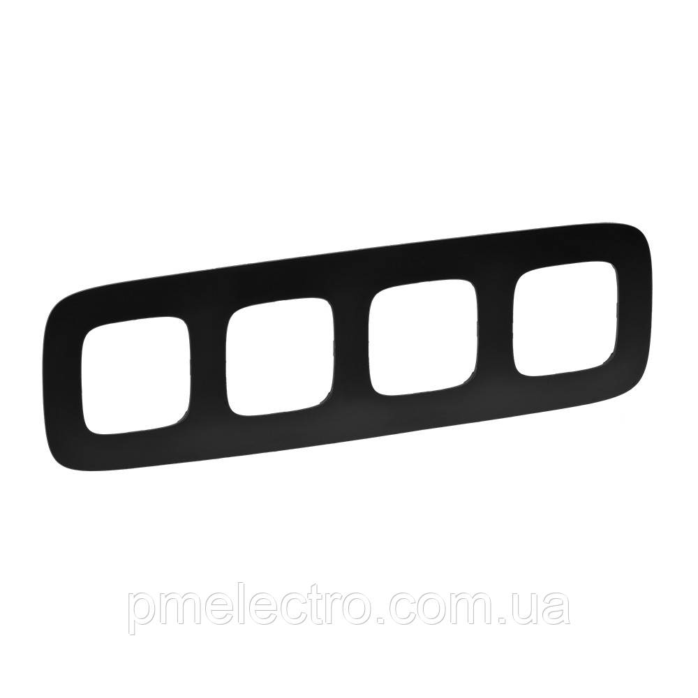 Рамка 4 пости Legrand Valena Allure Матовий чорний (754404)
