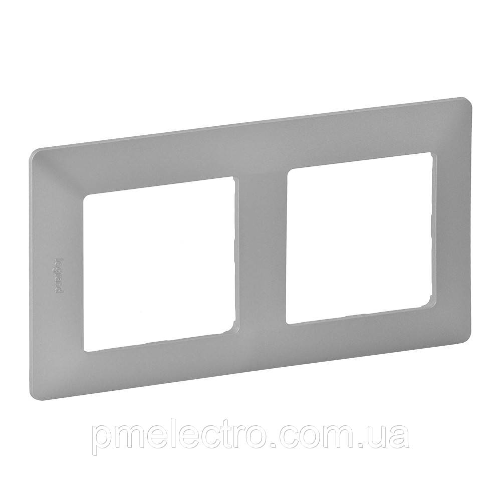 Рамка 2 пости Legrand Valena Life Алюміній (754132)