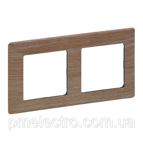 Рамка 2 пости, Світле дерево, Legrand Valena Life, 754182, фото 1