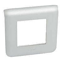 Рамка 2 модуля, Алюміній, Legrand Mosaic 079302
