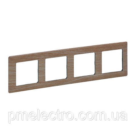 Рамка 4 пости, Світле дерево, Legrand Valena Life, 754184, фото 1